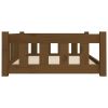 Dog Bed Honey Brown 37.6"x25.8"x11" Solid Wood Pine