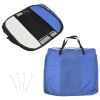 Foldable Dog Playpen with Carrying Bag Blue 49.2"x49.2"x24"