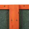 Wooden Cat House, Outdoor Cat Cage with Water-proof Asphalt Planks and Cat Perches, Orange