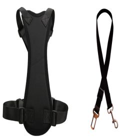 Car Seat Belts For Pets (Option: Black-L)