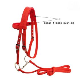 wPp Braid Shuiller Reins (Option: Red-Small Size)