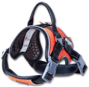 Dog Helios 'Scorpion' Sporty High-Performance Free-Range Dog Harness (Color: orange)