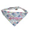 Touchdog 'Bad-to-the-Bone' Elephant Patterned Fashionable Velcro Bandana