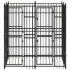 Outdoor Dog Kennel Steel 39.7 ft²