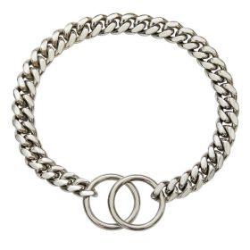 Pet Supplies Stainless Steel Drag Chain Double Ring (Option: Steel-60cm)