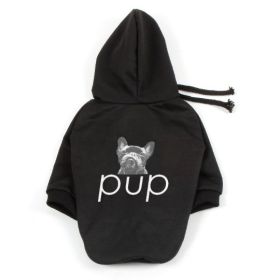 Pet Clothing Dog Hoodie Compared To Bear Cotton Hoodie (Option: Black-3XL)