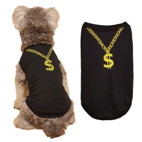 Thin Summer Dog Vest Necklace Dog Pet Clothes (Option: Black-M)